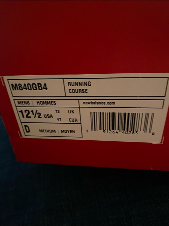 New Balance Other - New Balance Red Running Shoe Box with Model Label